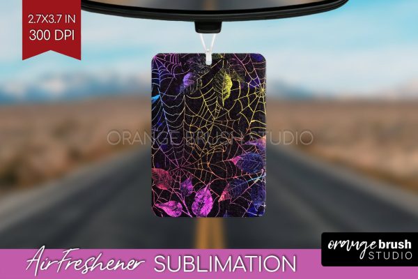 Neon Halloween Air Freshener Sublimation - Halloween Pattern Online Sale