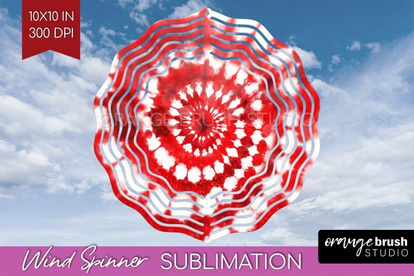 Christmas Tie Dye Wind Spinner PNG - Glitter Background Supply