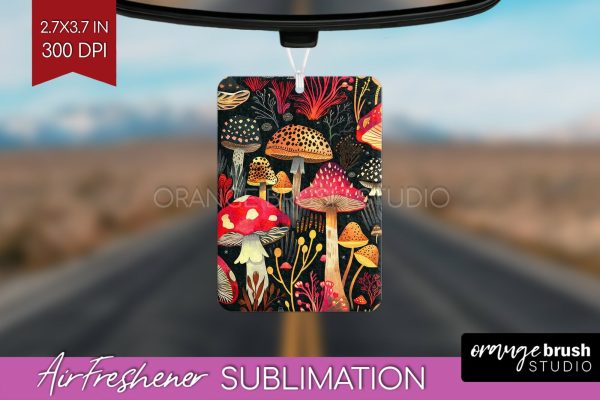 Neon Halloween Air Freshener Sublimation - Halloween Pattern Cheap