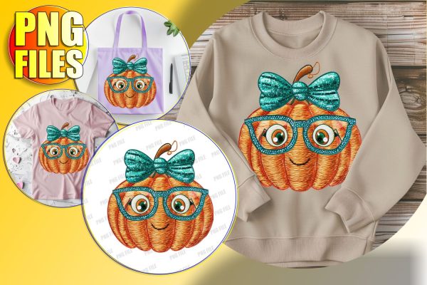 Coquette Bow Pumpkin Design for Sublimation - Fall PNG Discount