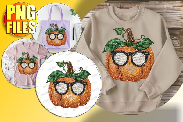 Sweet Halloween Pumpkin with Bow Sublimation Design For Cheap