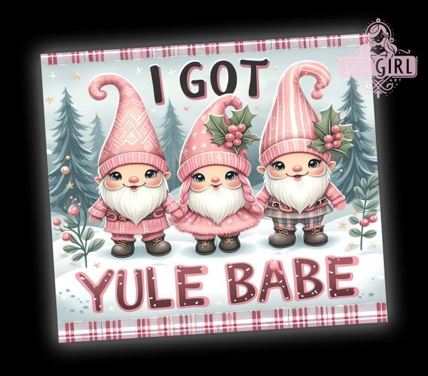 Pink Gnomes, Christmas Gnomes, Tumbler Wrap, 20 oz Tumbler, PNG Sublimation, Holiday Gnomes, Cute Christmas, Festive Design Online Hot Sale - Image 2