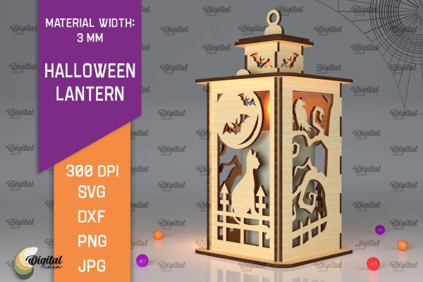 3D Halloween Lantern Laser Cut Fashion
