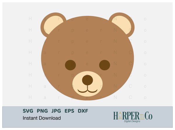 Brown Bear SVG PNG Cut File Online