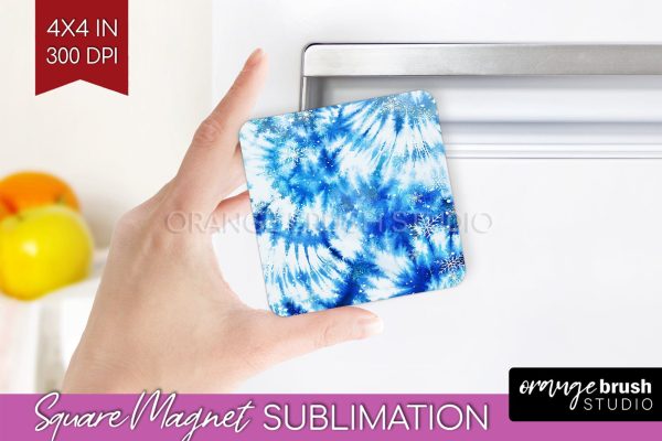 Winter Magnet Sublimation - Tie Dye Magnet PNG Hot on Sale