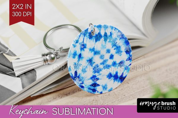 Winter Keychain PNG, Tie Dye Keychain Sublimation Online Sale