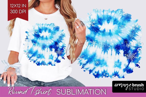 Winter Round T Shirt Background - Tie Dye Round PNG Discount