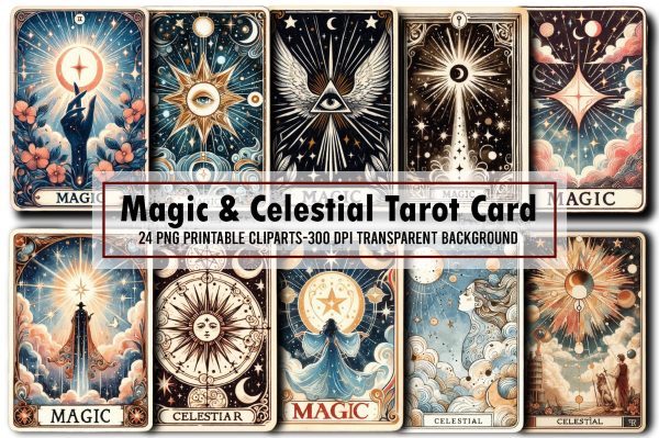Magic & Celestial Tarot Card Sublimation Hot on Sale