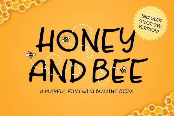 Honey and Bee Font For Sale