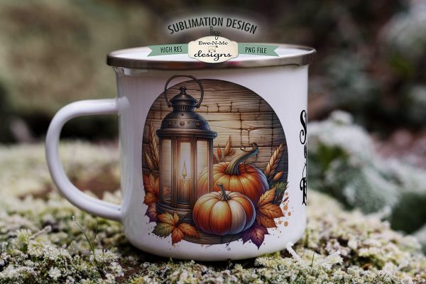 Shine Your Light Pumpkins and Lantern 11 & 15 oz Mug Design Online