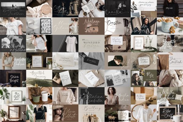 100 Handwittten Font Bundle Cheap - Image 3