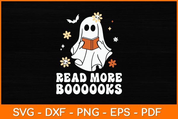 Read More Books Halloween Svg File Discount