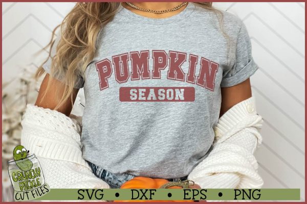 Varsity Pumpkin Season SVG File Fashion