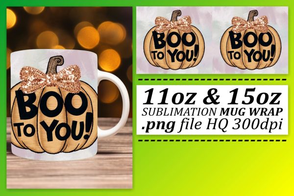 Pumpkin Halloween Mug Wrap 11oz 15oz Fall Sublimation Online Sale