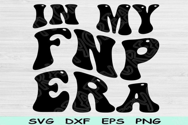In My FNP Era Svg Dxf Png Cut Files, FNP Svg, Family Nurse Svg Files For Cricut, Nurse Practitioner Wavy Text Sublimation Digital Designs Hot on Sale