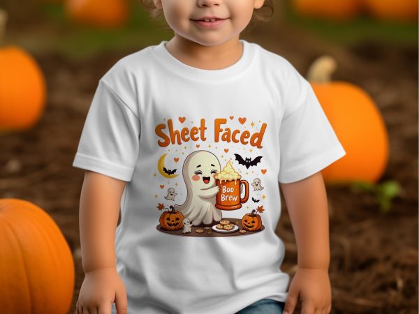 Cute Halloween Ghost Sublimation PNG, Boo Brew Digital Download, Kawaii Spooky Design PNG For Cheap - Image 5