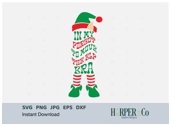Elf Shelf Move Era SVG PNG Cut EPS File Sale