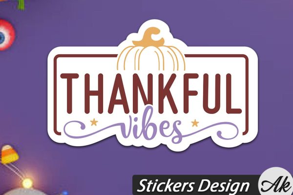 Thankful vibes Stickers Design Online Hot Sale - Image 3