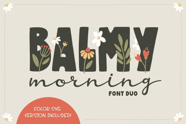 Balmy Morning Font Duo For Cheap