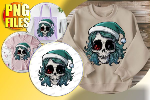 Cute Autumn Skull Clipart for Sublimation - Coquette Bow Hot on Sale