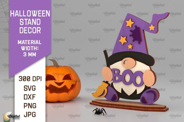 Halloween Stand Decor Laser Cut. Spooky Halloween SVG on Sale