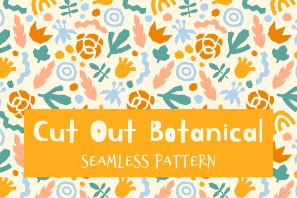 Cut Out Botanical Seamless Pattern JPG EPS PNG AI Online now
