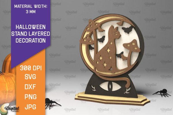Halloween Stand Decoration Laser Cut. Halloween Decor SVG Online now
