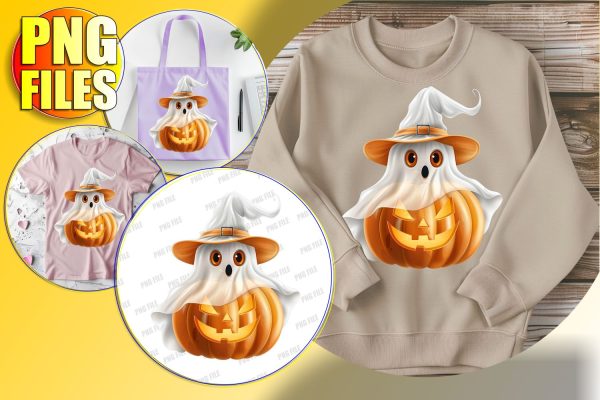 Sweet Autumn Pumpkin with Bow for Sublimation - PNG For Cheap
