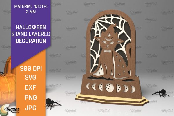 Halloween Stand Decoration Laser Cut. Halloween Decor SVG Online now