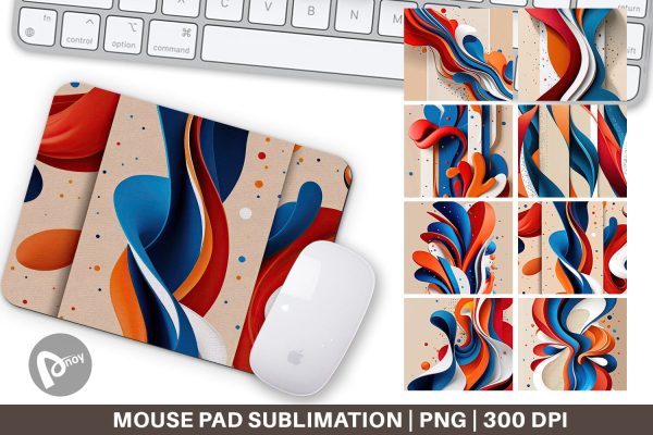 Mouse Pad Organic Flow Fashion