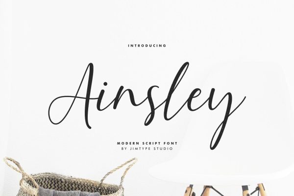 Ainsley Script Font Sale