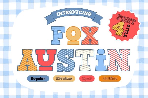Fox Austin 4 Fonts Style For Cheap