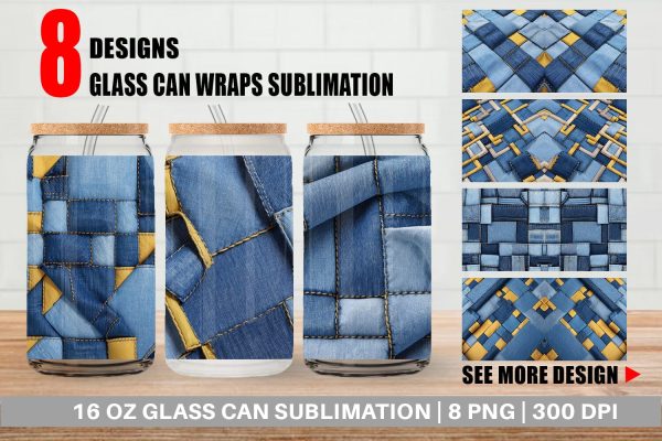 Glass Can Textured Denim For Cheap