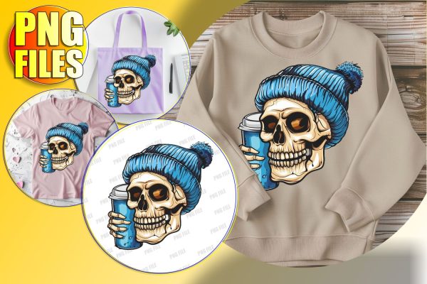 Cute Halloween Skull with Bow Sublimation Clipart PNG Online Sale
