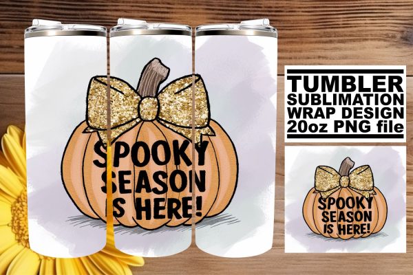 Halloween Pumpkin 20oz Sublimation Tumbler Wrap Fall Design Online now
