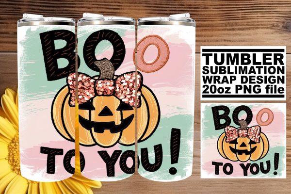 Spooky Pumpkin 20oz Tumbler Wrap Halloween Fall Sublimation Online