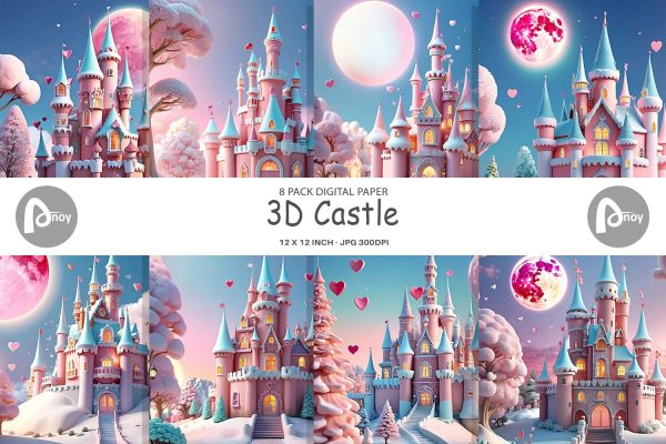 Digital Paper 3D Castle Online
