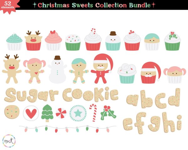 Christmas Sweets Collection Bundle SVG For Sale