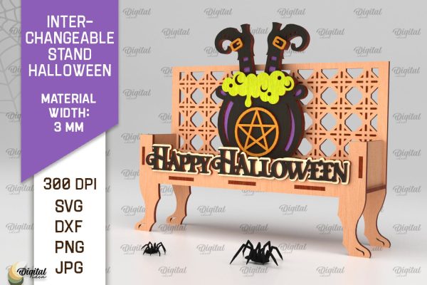 Halloween Stand Laser Cut. Halloween Decorations SVG Online Hot Sale