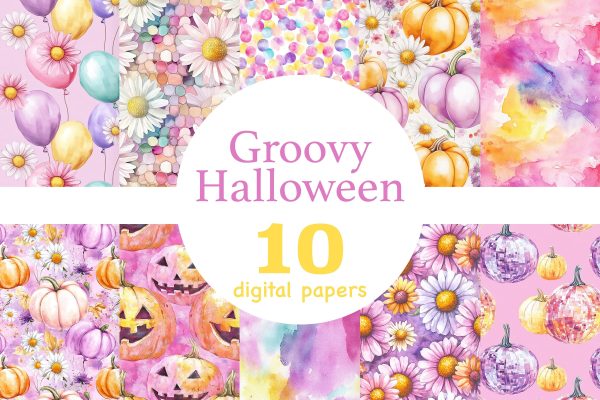 Groovy Halloween Paper | Boho Seamless Pattern Online Hot Sale