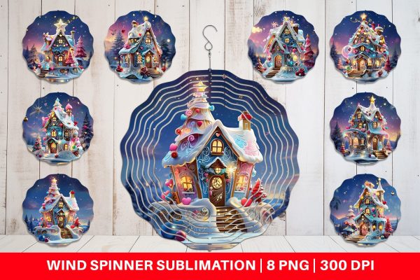Wind Spinner Gingerbread House Discount