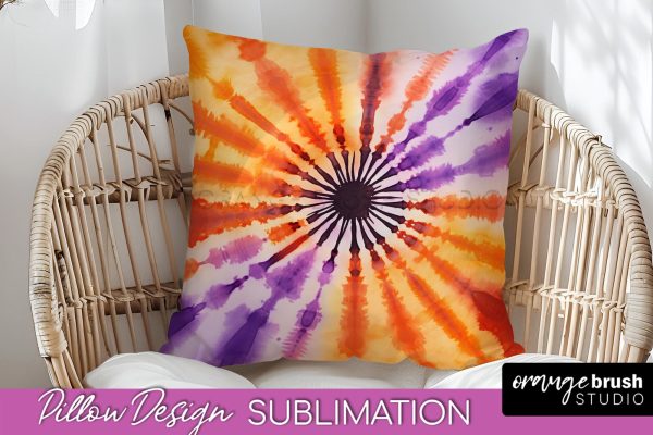 Halloween Tie Dye Pillow Cover - Tie Dye Pillow Sublimation For Sale