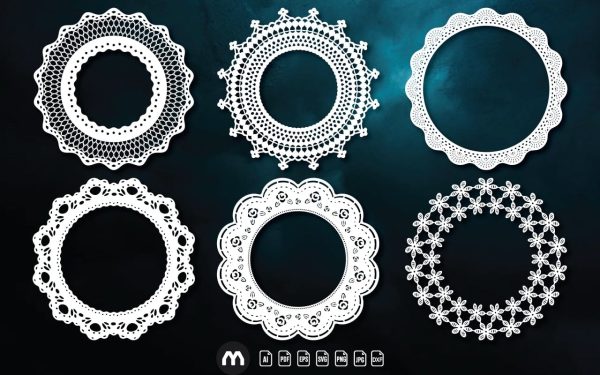 Elegant Outer Circle Lace Frames Collection – Intricate Design for Timeless Elegance For Cheap