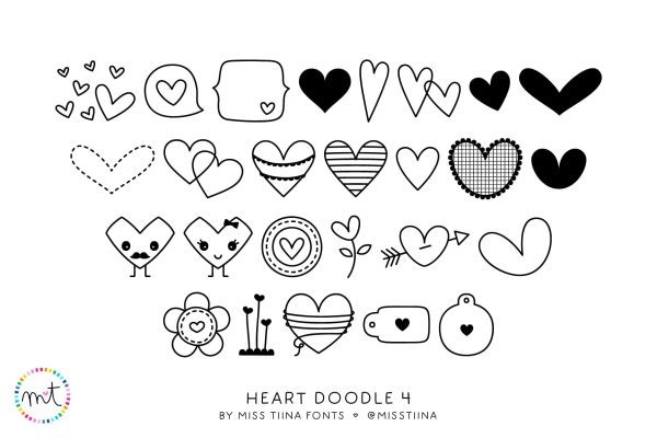 MTF Heart Doodle 4 on Sale