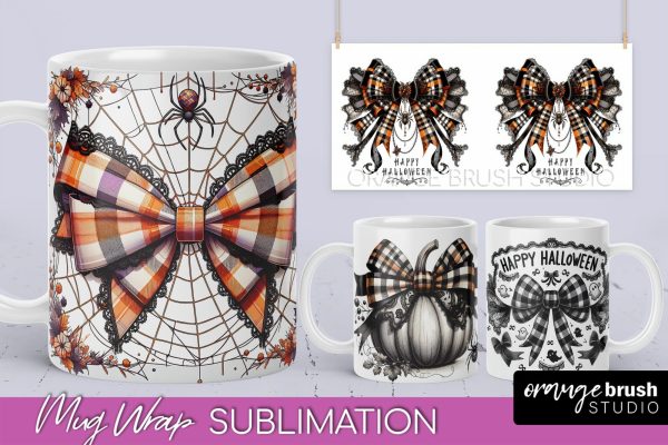 Halloween Coquette Mug Wrap - Coquette Bow Mug Sublimation For Discount