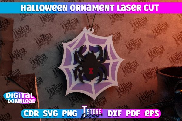 Halloween Medallion | Jewelry Design | Halloween Pendant | Bijoux Design | CNC Files Cheap
