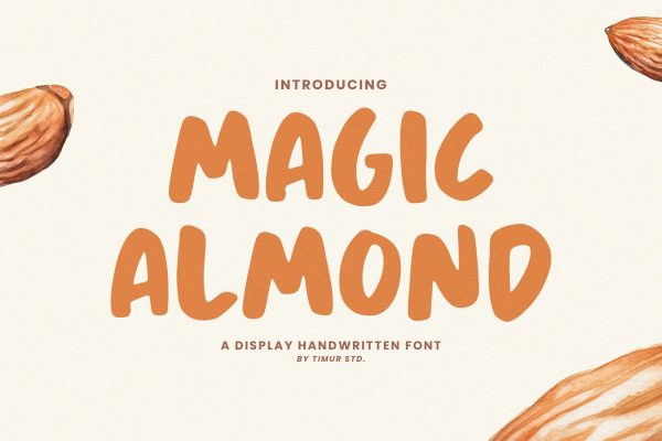 Magic Almond - Display Handwritten Font Supply