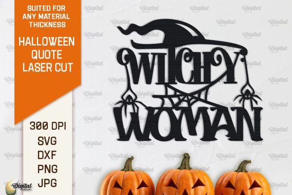 Halloween Quote Laser Cut Design. Spooky Halloween SVG For Cheap