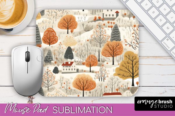 Fall Mouse Pad Designs - Autumn Forest Mousepad Sublimation Discount