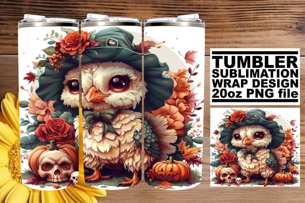 Fall Turkey Tumbler Wrap for Sublimation - 20oz Discount